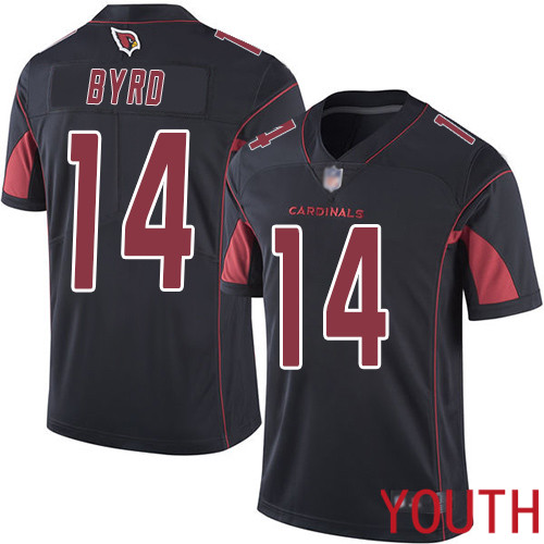 Arizona Cardinals Limited Black Youth Damiere Byrd Jersey NFL Football #14 Rush Vapor Untouchable